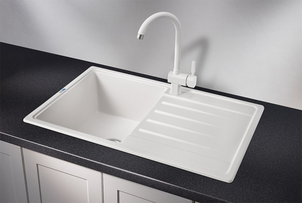 Кухонная мойка GRANULA Standart (7602, БЕЛЫЙ)