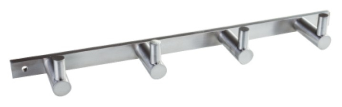 Вешалка - планка  4-мя крючками NEO, мат.хром