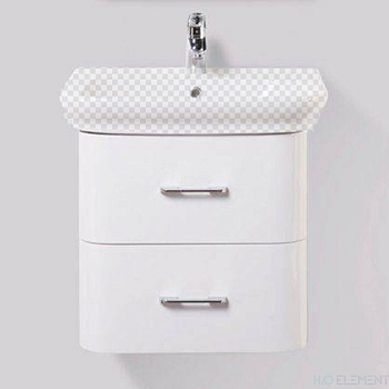 Belbagno База под раковину подвесная с двумя выкатными ящиками, с доводчиками, ALPINA-600-2C-SO-BL