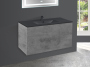 Тумба с раковиной Vincea Mia 1000 подвесная, 2 выкатных ящика soft close, Beton, VMC-2MC100BT+VBS-13100MA