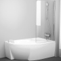 Шторка на ванну Ravak Rosa CVSK1 140/150 R Transparent, профиль блестящий
