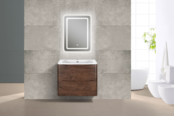 Тумба с раковиной Vincea Paola, VMC-2P600RW+ VCB-2VP600W