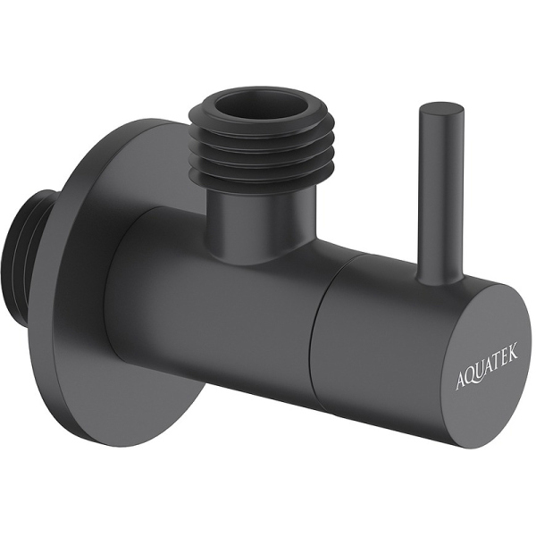 Запорный вентиль Aquatek AQ2452MB угловой Черный матовый Запорный вентиль Aquatek AQ2452MB угловой Черный матовый