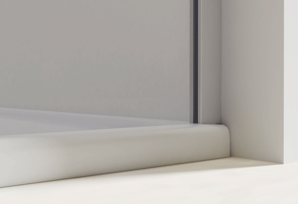 Душевая дверь Extra VDP-1E1011CL, 1000/1100, хром, стекло прозрачное