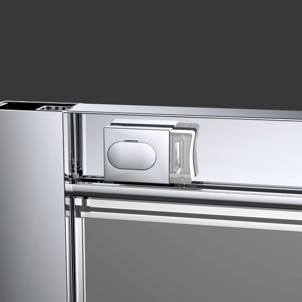 Душевая дверь Vincea Alpha VDS-3AL120CLB, 1200, черный, стекло прозрачное