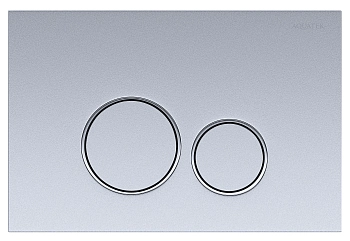 KDI-0000019 (005C) Панель смыва Хром матовая ободок хром (клавиши круглые)