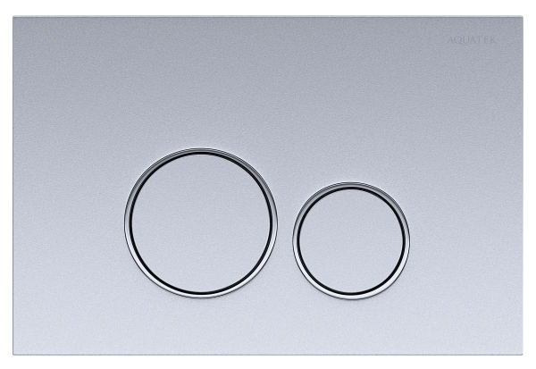 KDI-0000019 (005C) Панель смыва Хром матовая ободок хром (клавиши круглые)