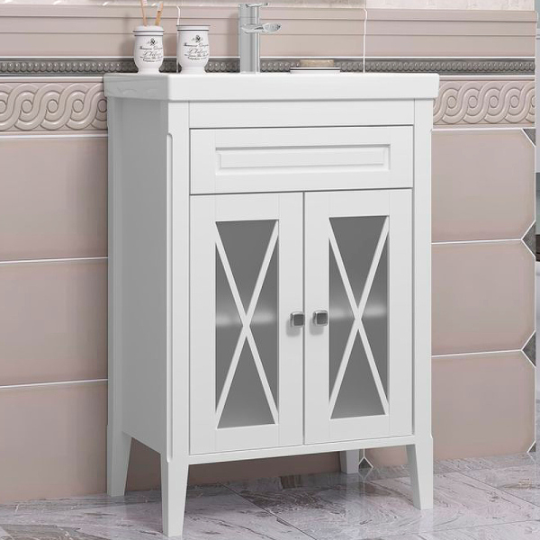 Тумба без раковины Opadiris Палермо 60, цвет белый (Раковина Opadiris FRAME 60), 00-00006719