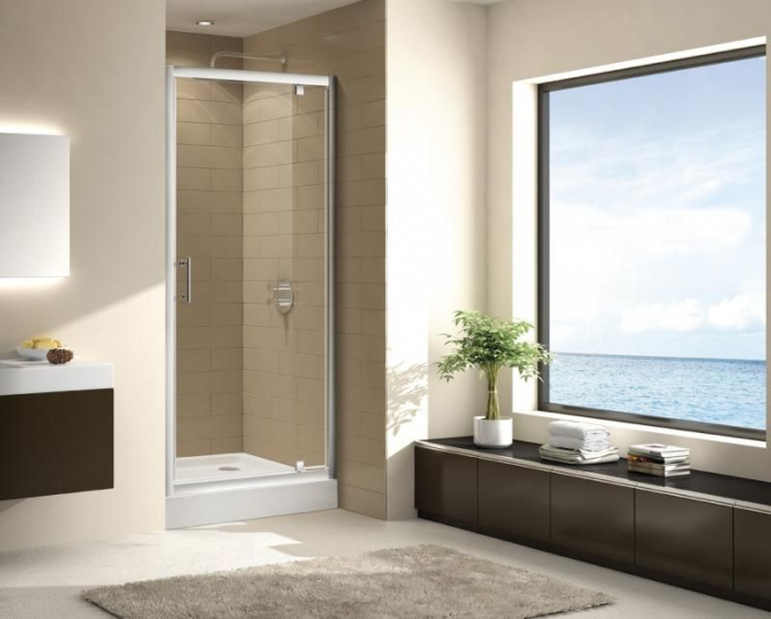 Дверь в нишу Cezares ECO ECO-BA-1-80-C-Cr