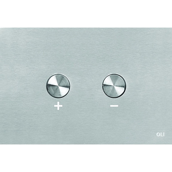 Панель пневматическая двойная OLI Blink, сталь, глянец, антивандальный