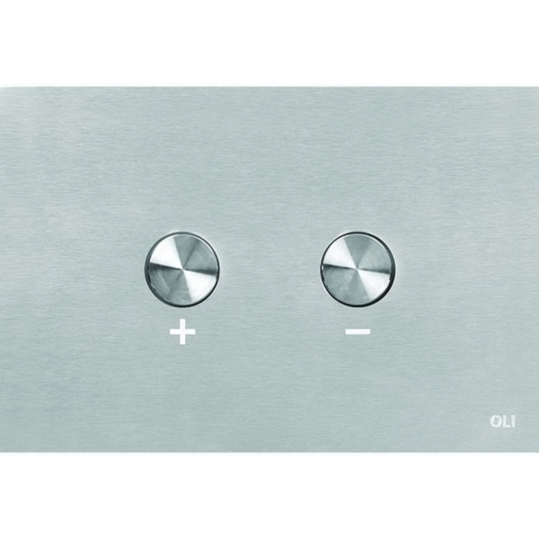 Панель пневматическая двойная OLI Blink, сталь, глянец, антивандальный