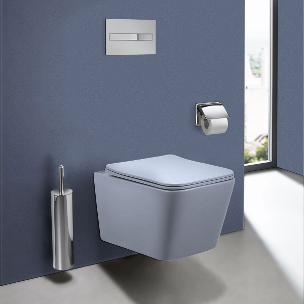 Унитаз подвесной Vincea Q-Line VT1-12MO безободковый, цвет океан мат., soft close сиденье