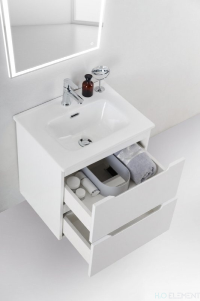 Тумба с раковиной Belbagno ETNA39, ETNA39-600/390-2C-SO-BL-P+ BB600/390ETL (готовый набор)
