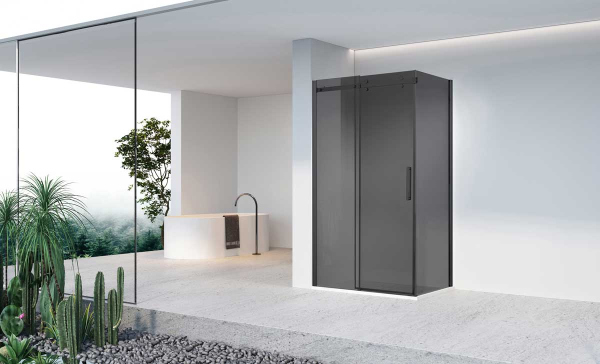 Душевой уголок Vincea Como-N VSR-4CN9012CGB, 1200*900, черный, стекло тонированное Душевой уголок Vincea Como-N VSR-4CN9012CGB, 1200*900, черный, стекло тонированное