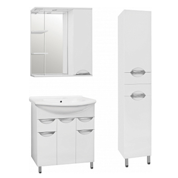 Тумба для комплекта Style Line Жасмин 80 белая