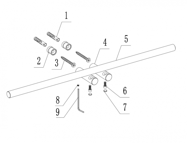 Полотенцедержатель двойной ABBER Osten 316 AA1855BG золото брашированное