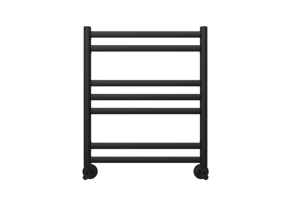 Полотенцесушитель водяной Aquatek (Акватек) Оберон П7 500х600 мм, черный, AQ RO0760BL