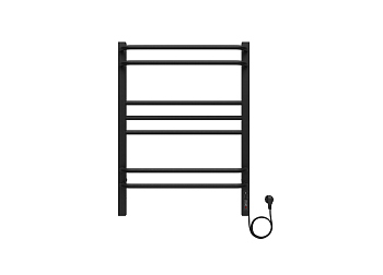 Полотенцесушитель электрический Aquatek Бетта П7 500х700 мм, черный муар, AQ EL KRC0770BL