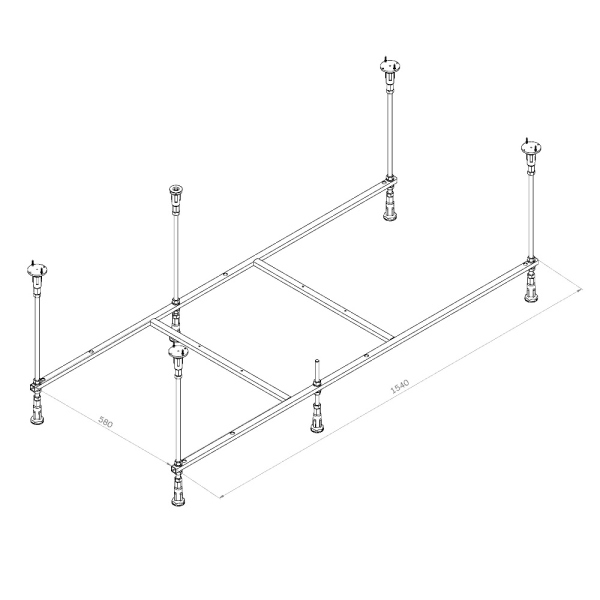 Каркас для ванны AM.PM Func, W84A-160-070W-R Каркас для ванны AM.PM Func, W84A-160-070W-R