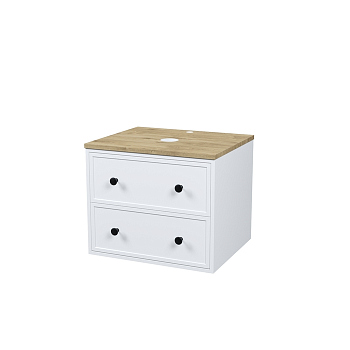 Тумба без раковины подвесная со столешницей МДФ, 60 см IDDIS Torr белый матовый (TOR60WVi95K)