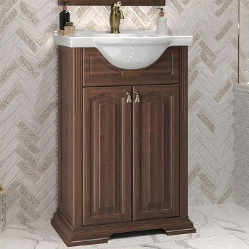 Тумба без раковины Opadiris Риспекто 55, цвет нагал (Раковина Opadiris Капри 55), 00-00005752