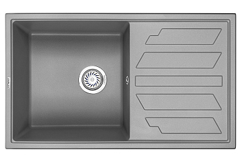 Кухонная мойка GRANULA (8002, АЛЮМИНИУМ)