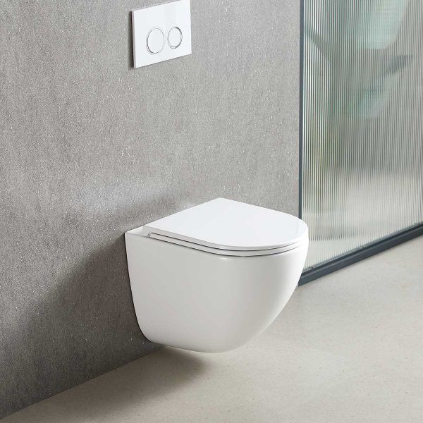 Унитаз подвесной Vincea Tornado Bien VT1-51T безободковый, цвет белый, soft-close сиденье