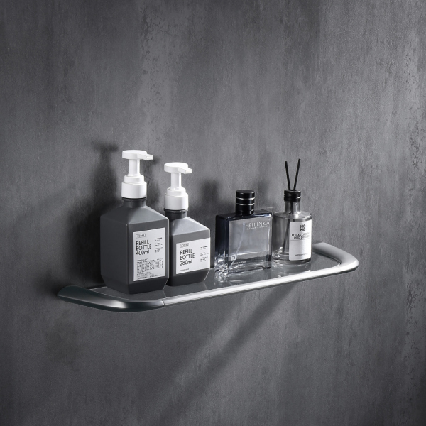 Полка стеклянная ABBER Nord AA1555SP сатин