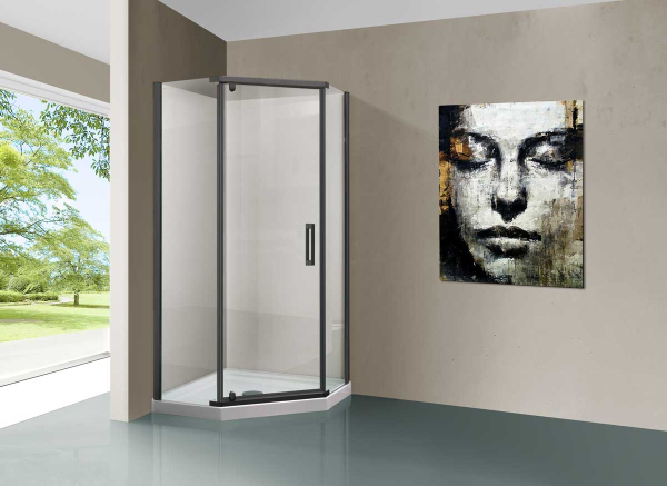 Душевой уголок Vincea Stresa VSP-1S900CLGM, 900*900, вороненая сталь, стекло прозрачное Душевой уголок Vincea Stresa VSP-1S900CLGM, 900*900, вороненая сталь, стекло прозрачное