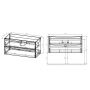 Тумба с раковиной Vincea Mia 1000 подвесная, 2 выкатных ящика soft close, R.Wood, VMC-2MC100RW+VBS-13100