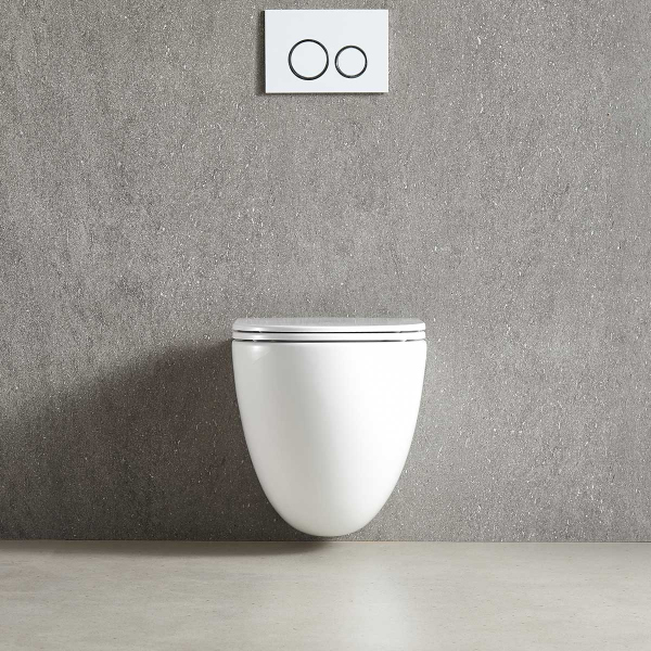 Унитаз подвесной Vincea Tornado Bien VT1-51T безободковый, цвет белый, soft-close сиденье