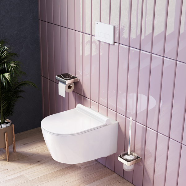 Унитаз подвесной без ободка с сиденьем микролифт Damixa Jupiter, DX77C1700SC