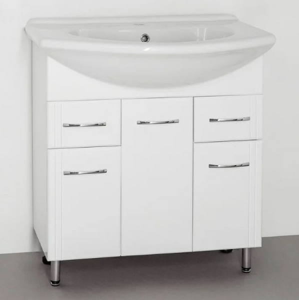 Тумба без раковины Style Line 26 (2 ящ.) Байкал 75, ЛС-00002286