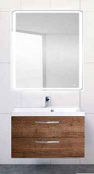 Тумба с раковиной Belbagno AURORA, AURORA-900-2C-SO-RT+ BB900/450-LV-MR-AST (готовый набор)