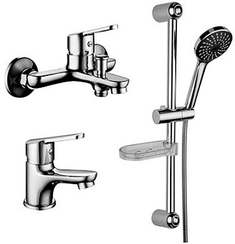 Комплект смесителей «3 в 1» LeMark Серия SET, LM7301C