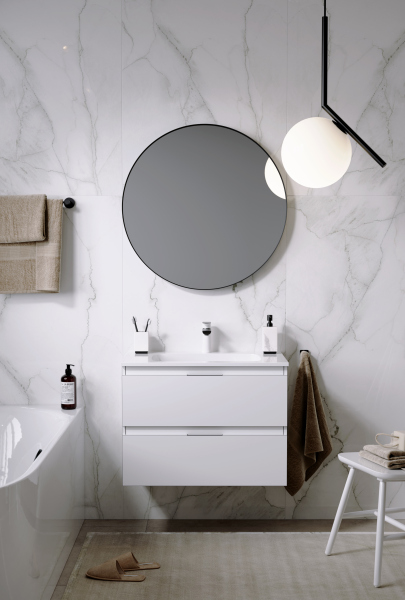 Подвесная тумба без раковины AQWELLA 75 см, ACC0175W