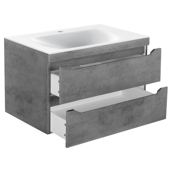 Тумба с раковиной Vincea Fine, VMC-2F800BT+ VCB-1F800W