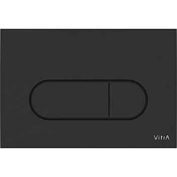 Панель смыва Vitra Root Round, матовый черный, 740-2211