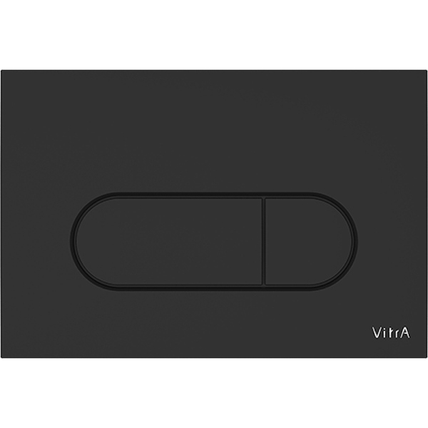 Панель смыва Vitra Root Round, матовый черный, 740-2211