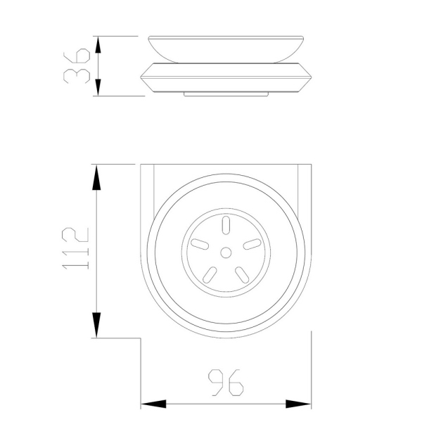 Мыльница ABBER Nord AA1558SP сатин