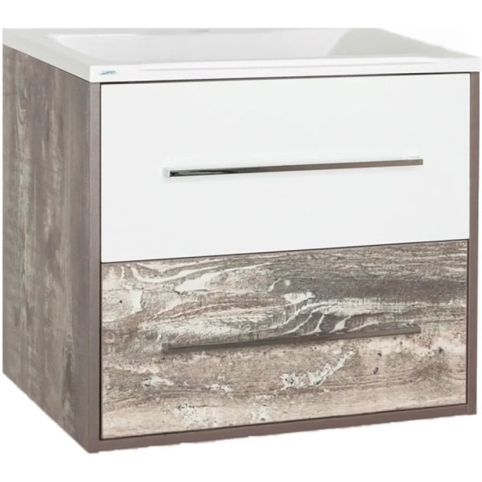 Тумба для комплекта Style Line Экзотик 65 Plus подвесная, белая, экзотик