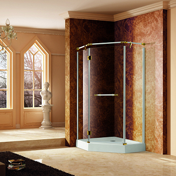 Душевой уголок RGW VI-82, 02048100-18, Белый, 100*100*195