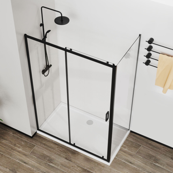 Душевой уголок Vincea City VSR-5CT9012CLB, 1200*900, черный, стекло прозрачное Душевой уголок Vincea City VSR-5CT9012CLB, 1200*900, черный, стекло прозрачное