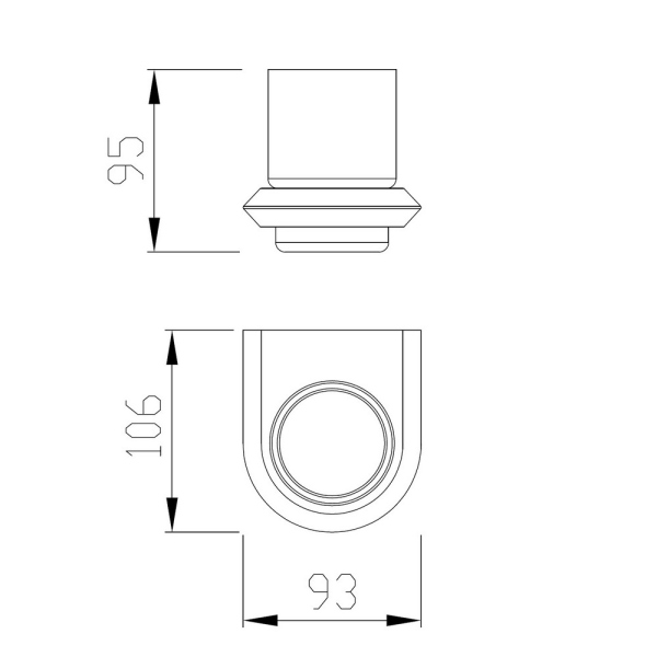 Стакан для зубных щеток ABBER Nord AA1556NG никель