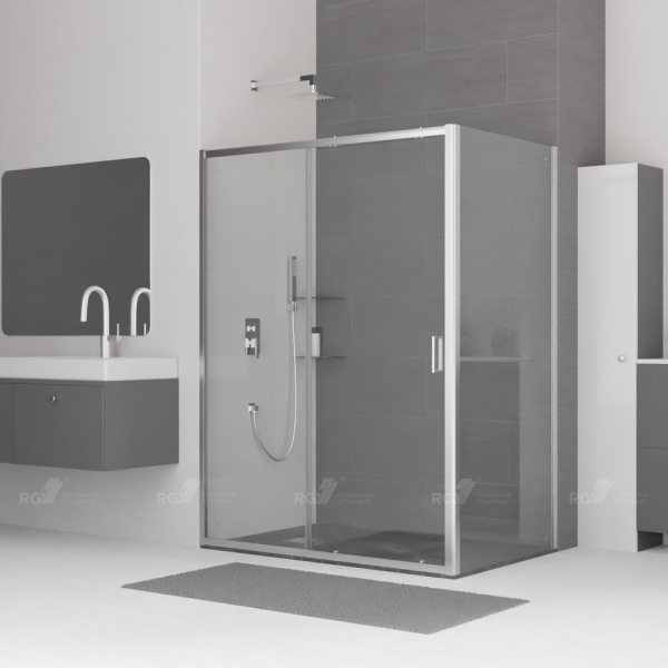 Душевой уголок RGW CL-48 (CL-14 + Z-050-1), 32094804-011, Хром, 140*100*185