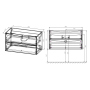 Тумба с раковиной Vincea Mia 900 подвесная, 2 выкатных ящика soft close, V.Oak, VMC-2MA900VO+VCB-3M900G