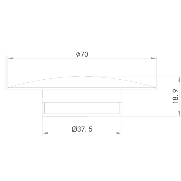 Накладка на слив ABBER AB0004 белая