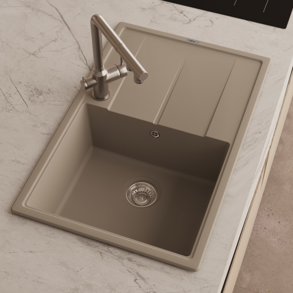 Кухонная мойка ABBER Quarz AQ2904S песочный