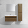 Тумба с раковиной Vincea Chiara 1000 подвесная, 1 выкатной ящик soft-close, T.Oak, VMC-2C100TO+VCB-13100W