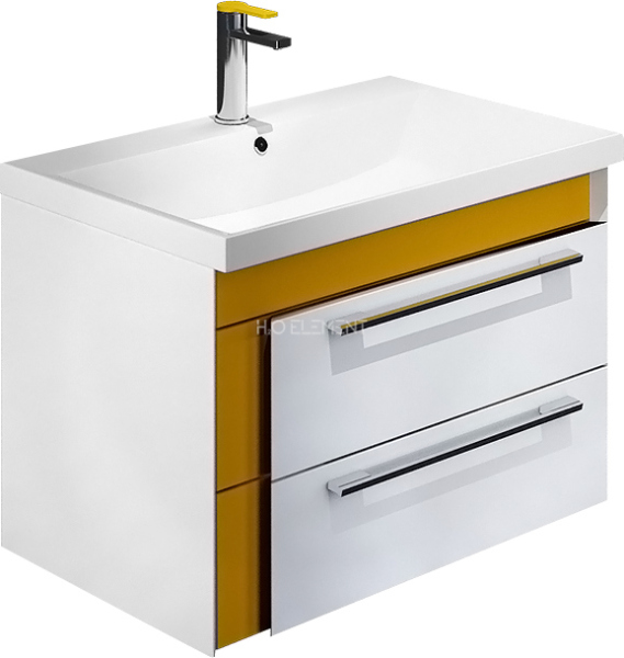 Тумба для комплекта Iddis Color Plus 60 белая, горчичная